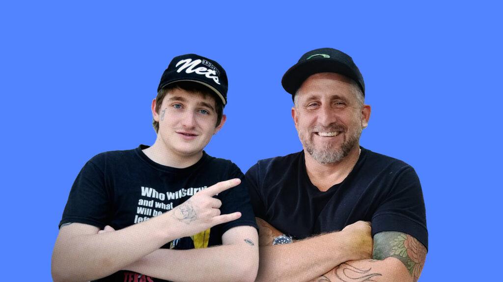 Dillom y su padre, Mariano Jaim Masa